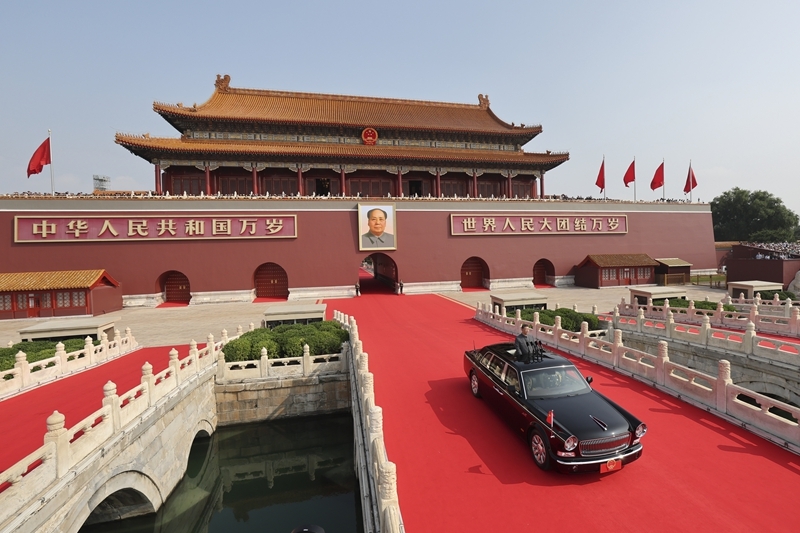 纪念中国人民抗日战争暨世界反法西斯战争胜利80周年大会在京隆重举行天安门广场举行盛大阅兵仪式 习近平发表重要讲话并检阅受阅部队「相关图片」