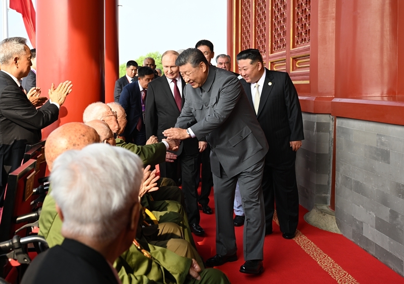 纪念中国人民抗日战争暨世界反法西斯战争胜利80周年大会在京隆重举行天安门广场举行盛大阅兵仪式 习近平发表重要讲话并检阅受阅部队「相关图片」